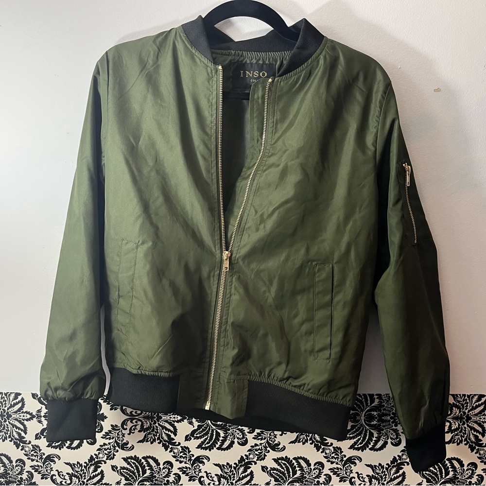 Forest Green Windbreaker/Bomber Jacket